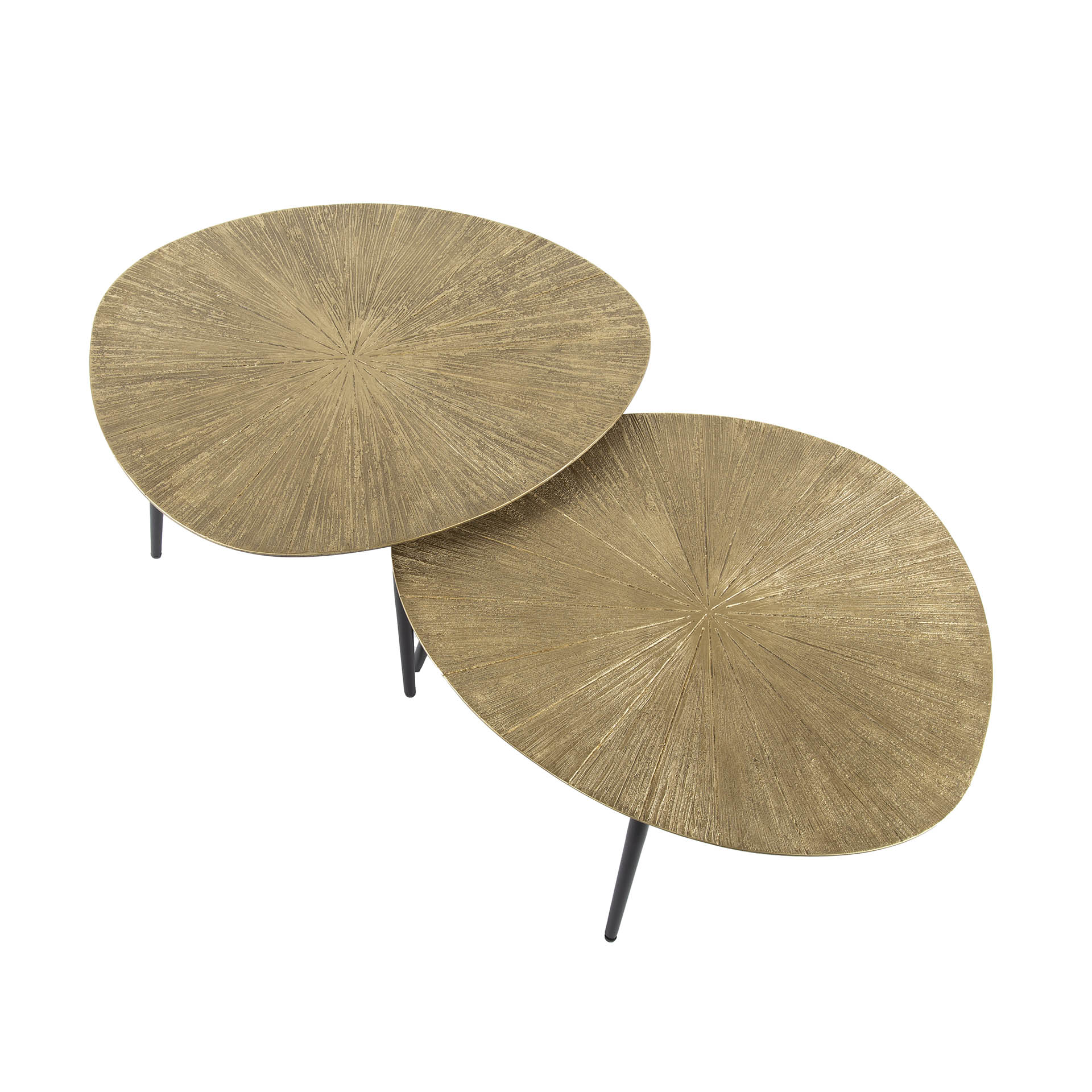 Table basse Ray bio - Lot de 2 - Or antique