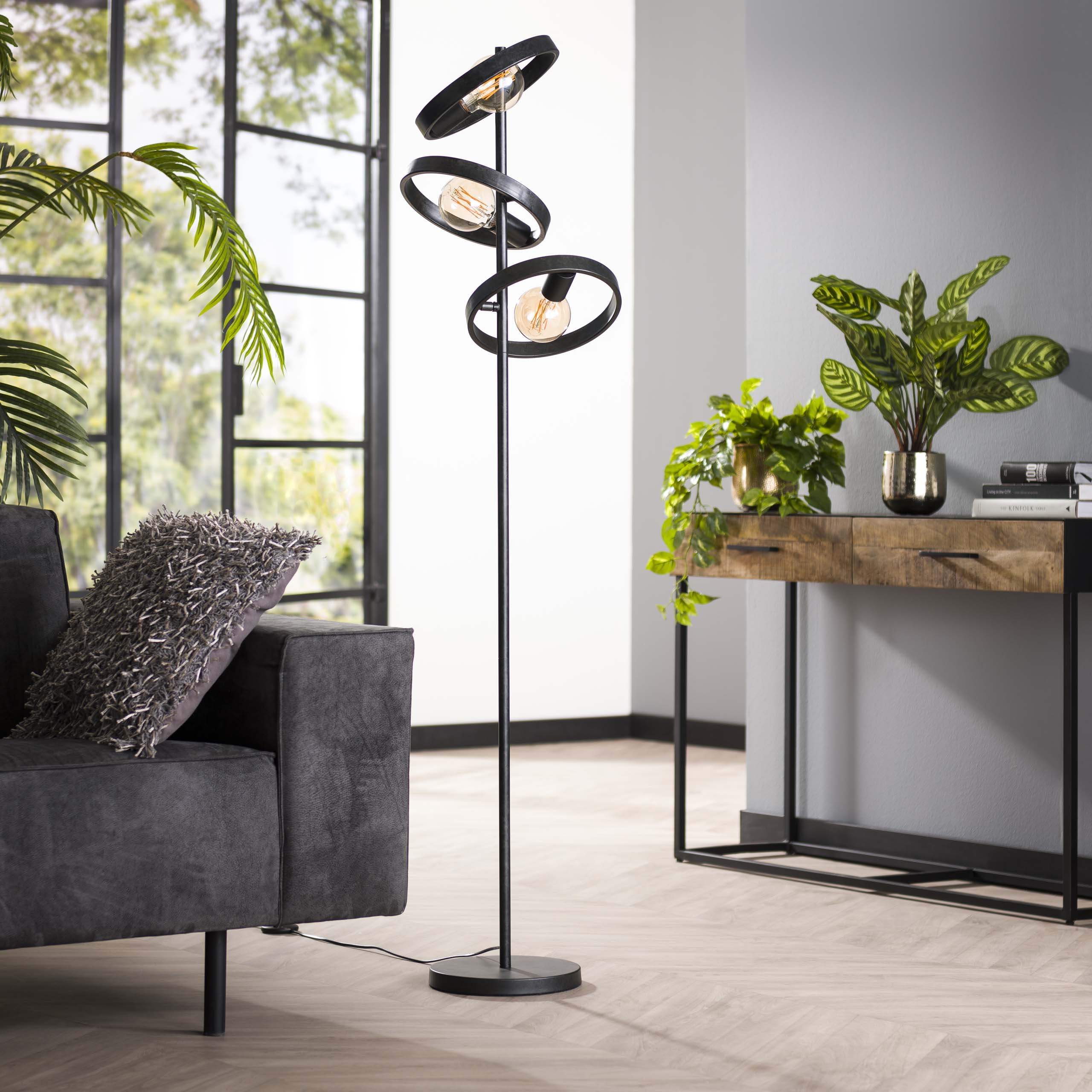 Lampadaire 3L hover / Charbon