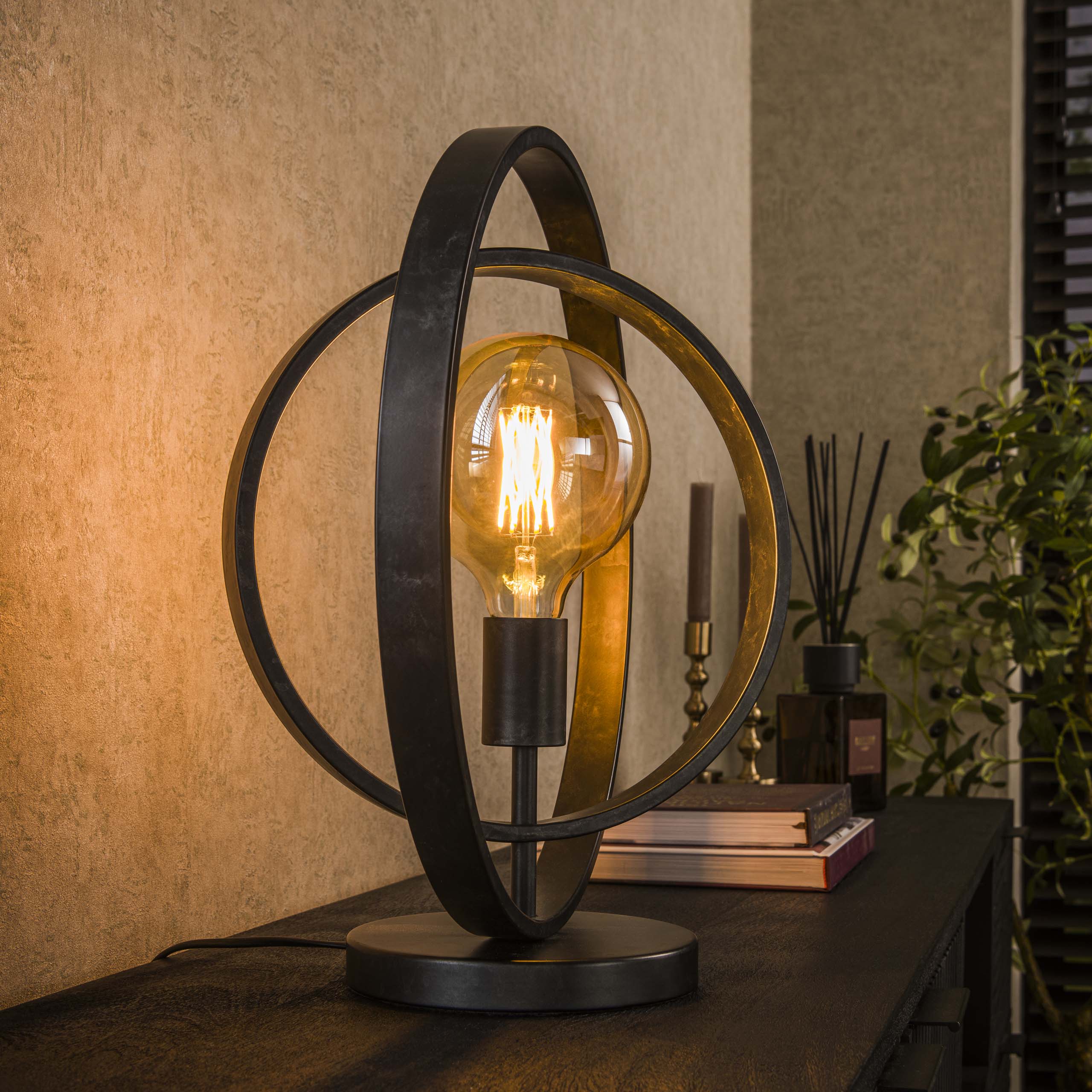 Lampe de table 1L Turn around / Charbon