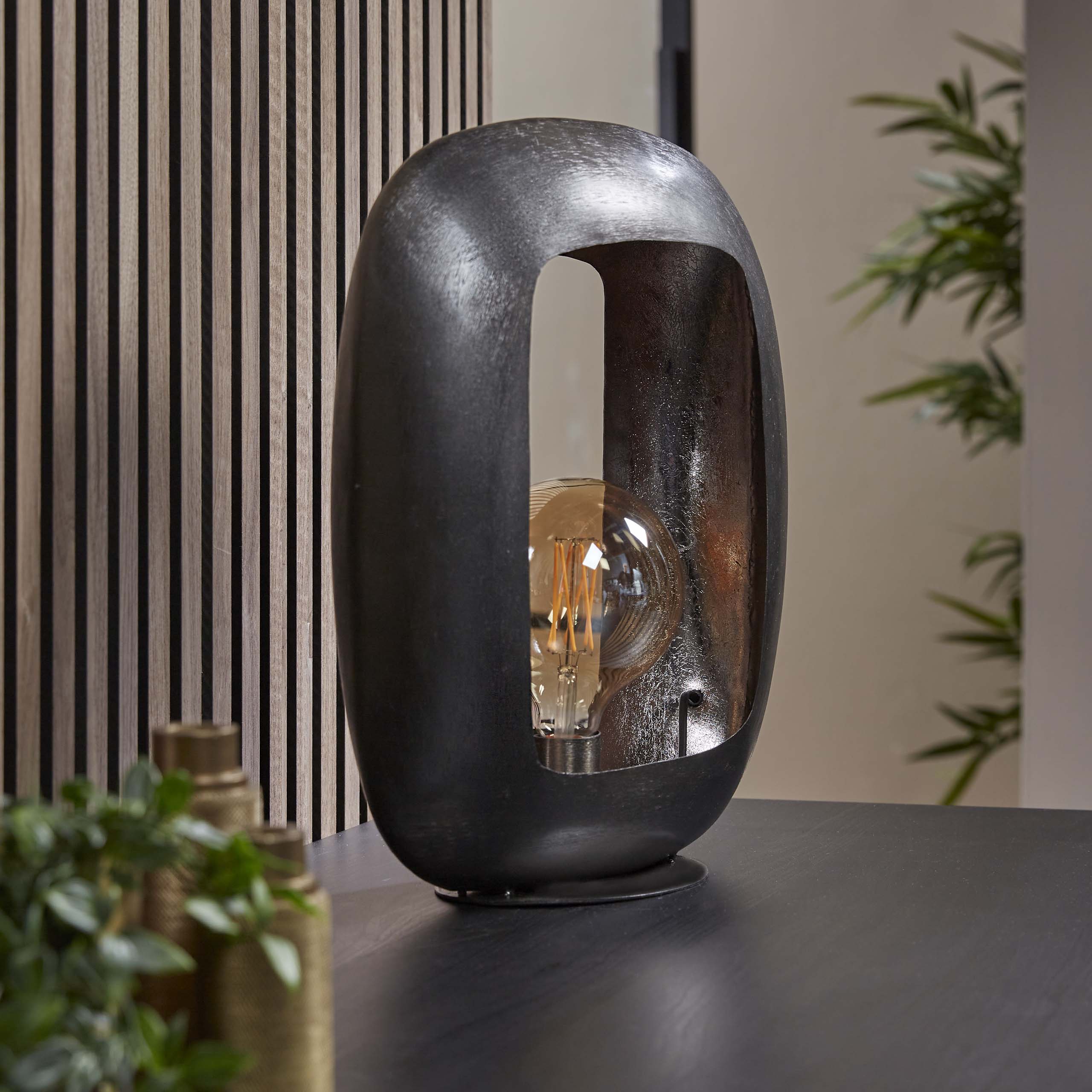 Lampe de table Arch XL / Nickel noir
