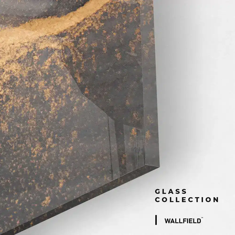 Grey & Gold Abstract Marble – Verre