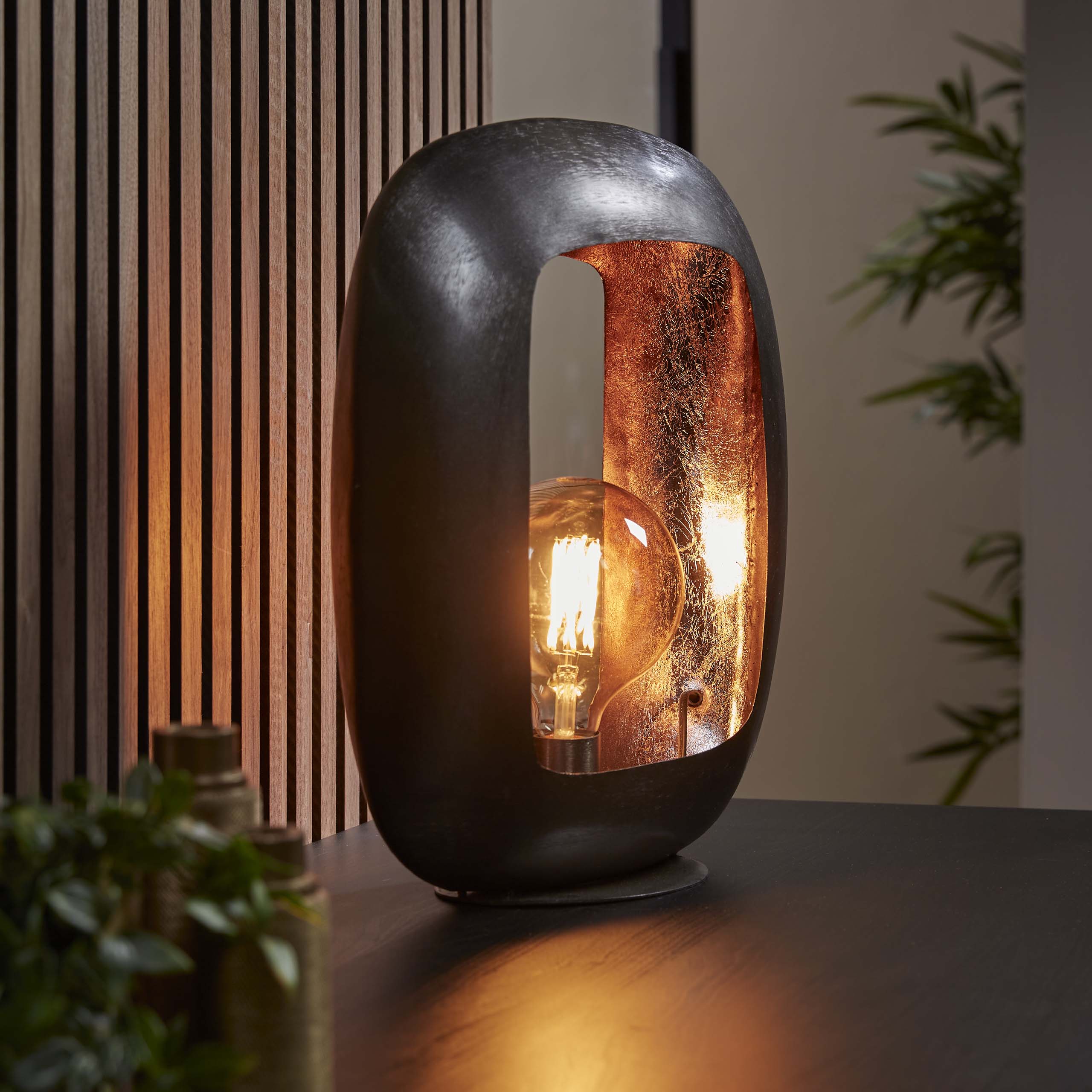 Lampe de table Arch XL / Nickel noir