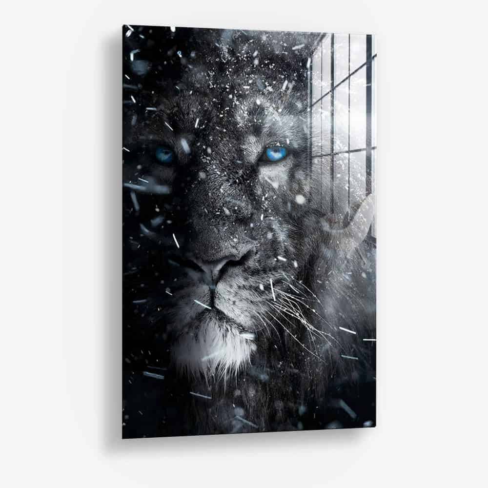 Snowy Lion - Verre