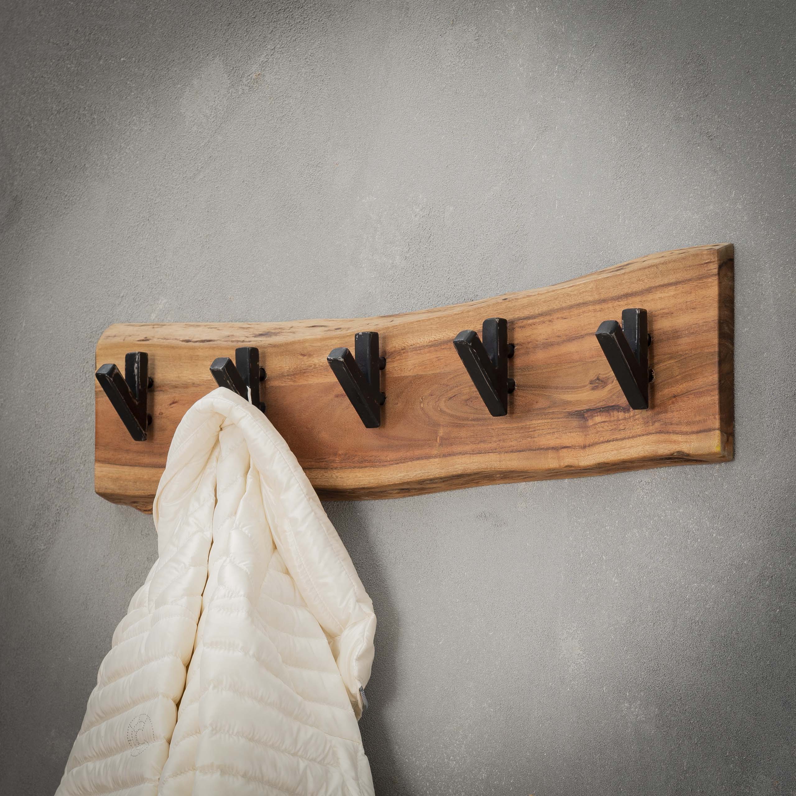 Portemanteau Short Wood 5 patères