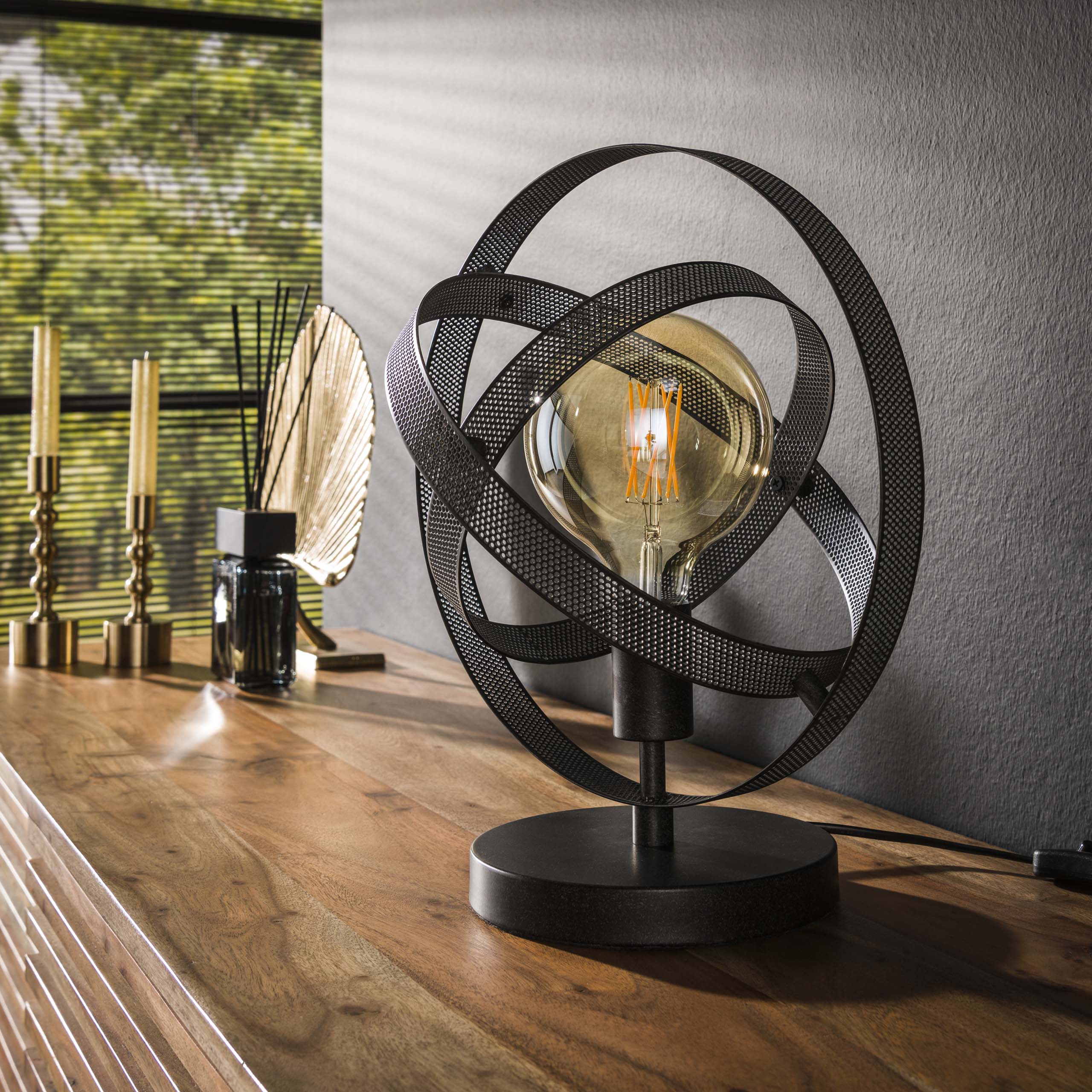Lampe de table cosmos mesh / Noir arctique
