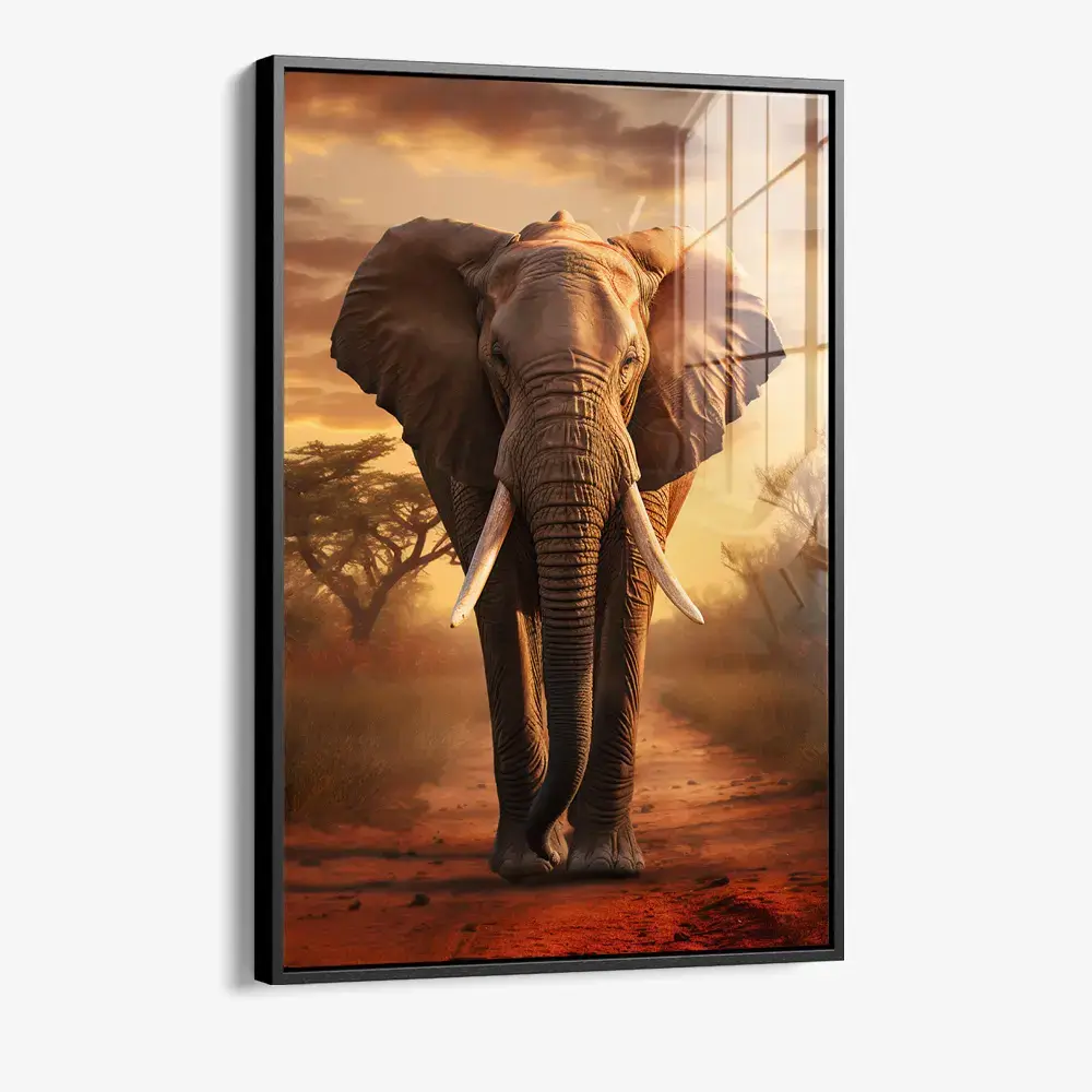 Elephant On The Road - Verre