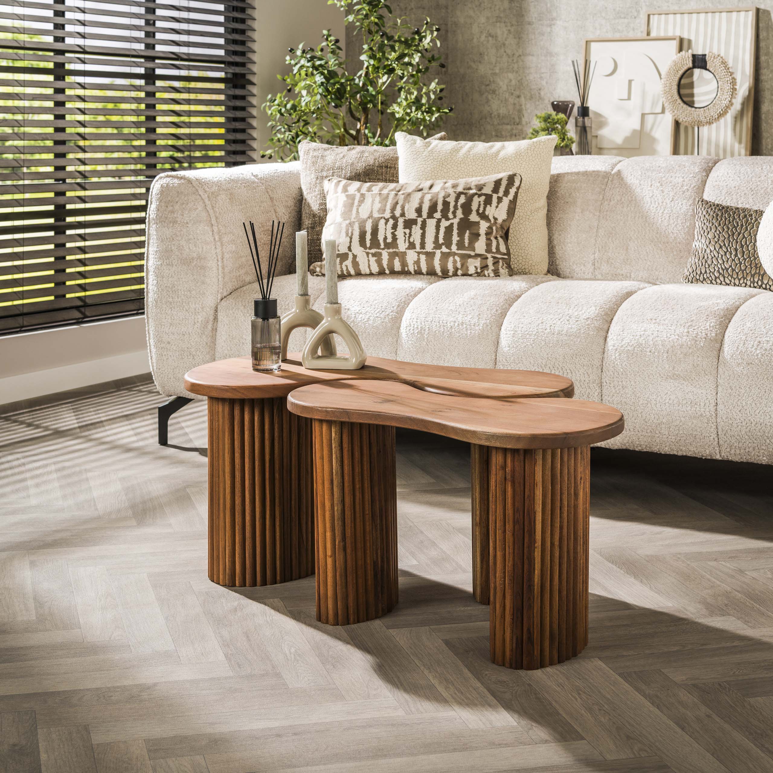 Ensemble table basse/2 fusibles