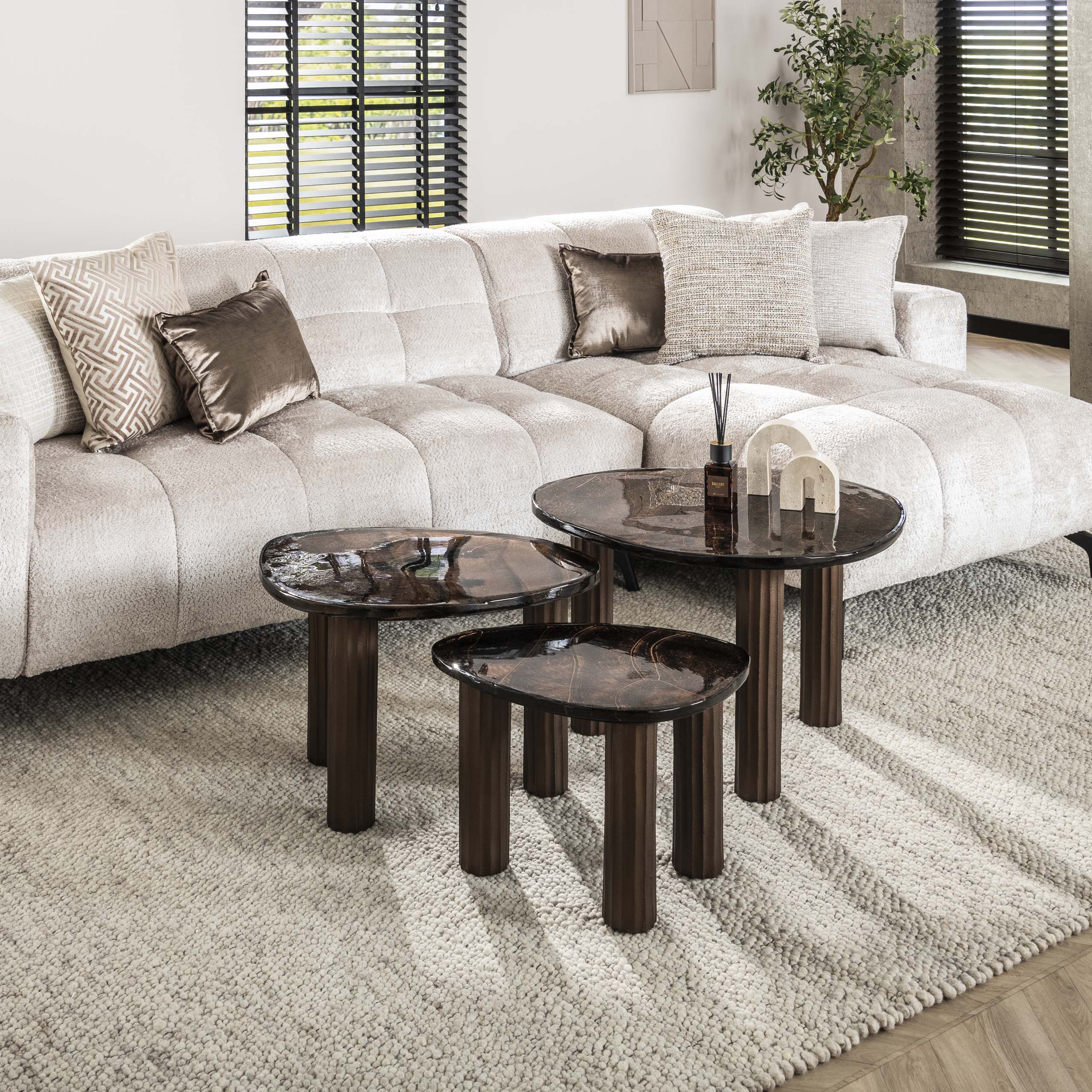 Table basse Eclipse S - Cuivre antique