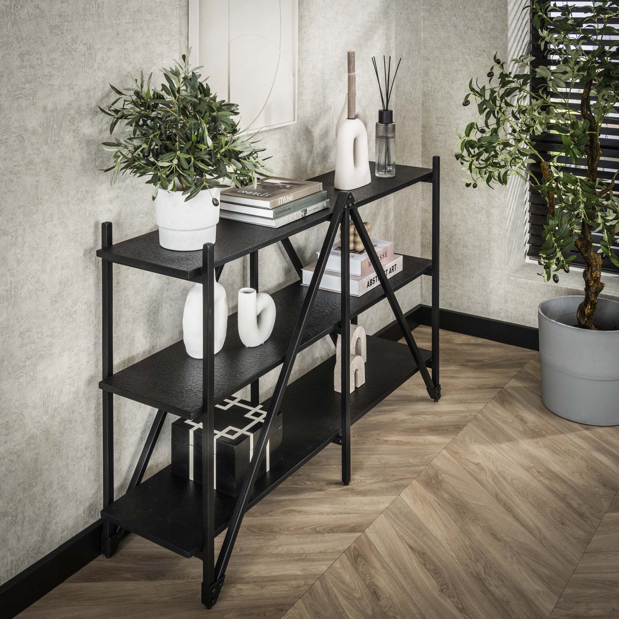 Etagère murale Piega 3 couches 130 cm - Gris
