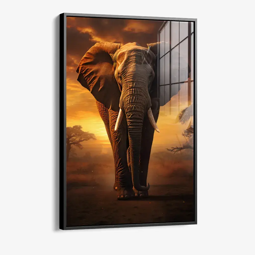 Elephant on the Road II – Verre
