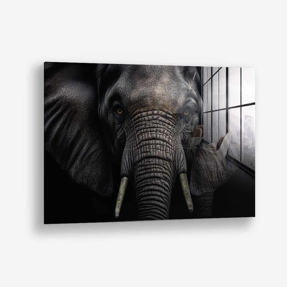 Elephant Close-Up – Verre