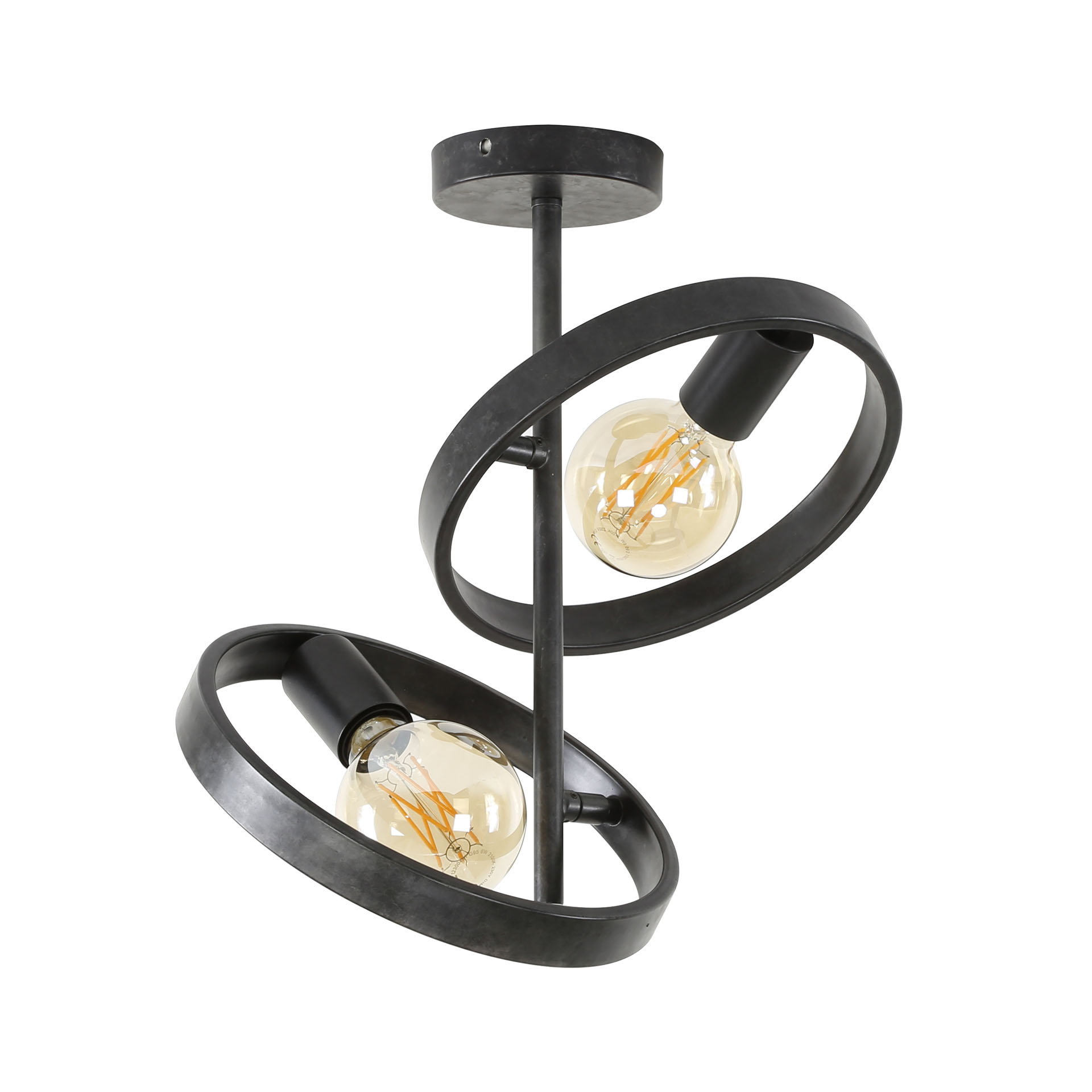 Plafonnier 2L hover / Charbon