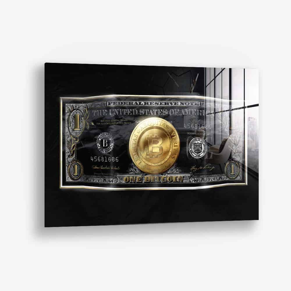 One Bitcoin – Verre
