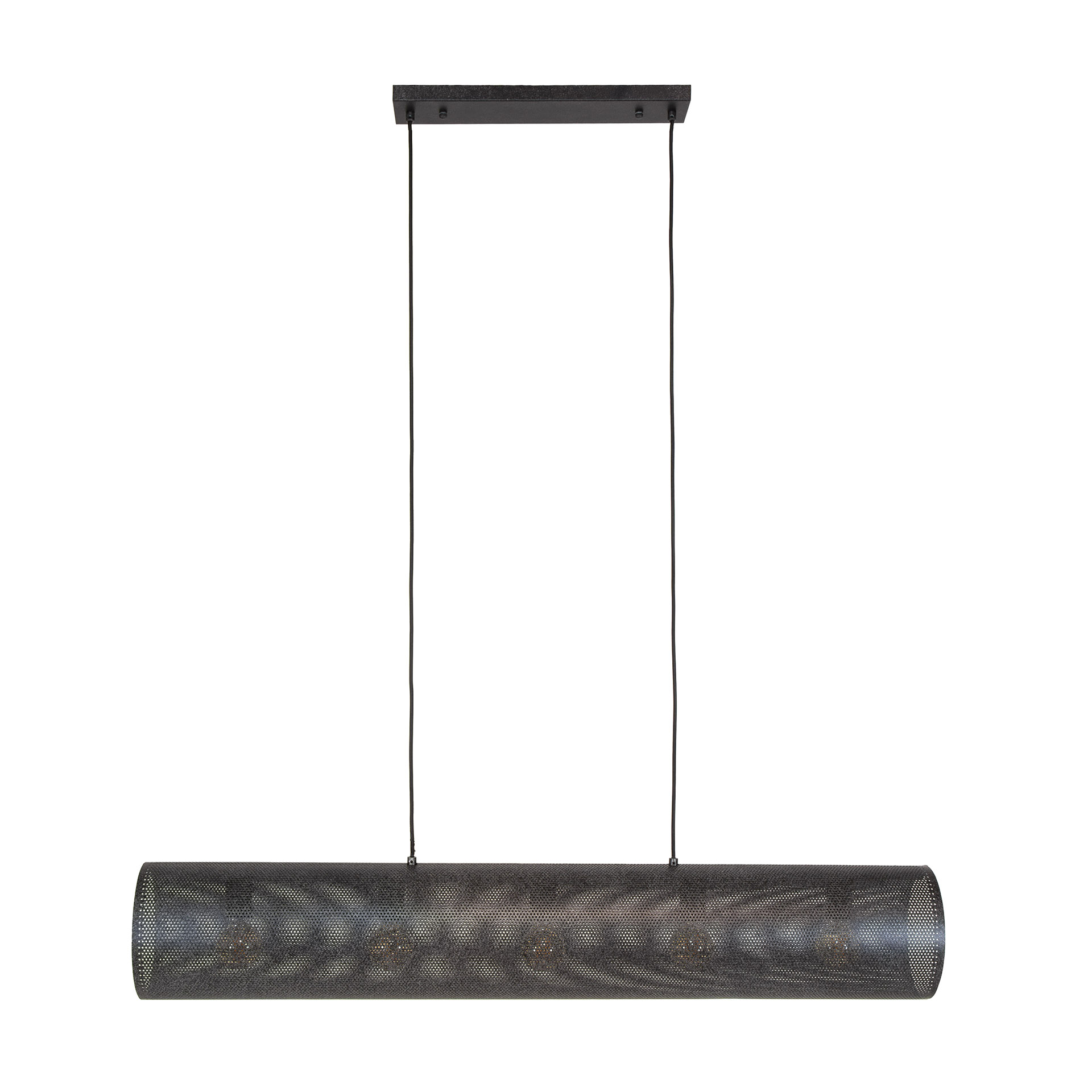 Lampe suspendue Tubon Mesh 5 lumières - Noir arctique