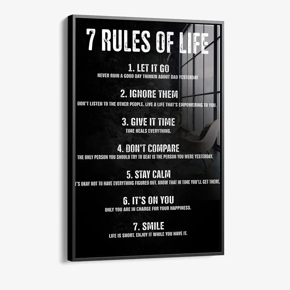 7 Rules of Life - Verre