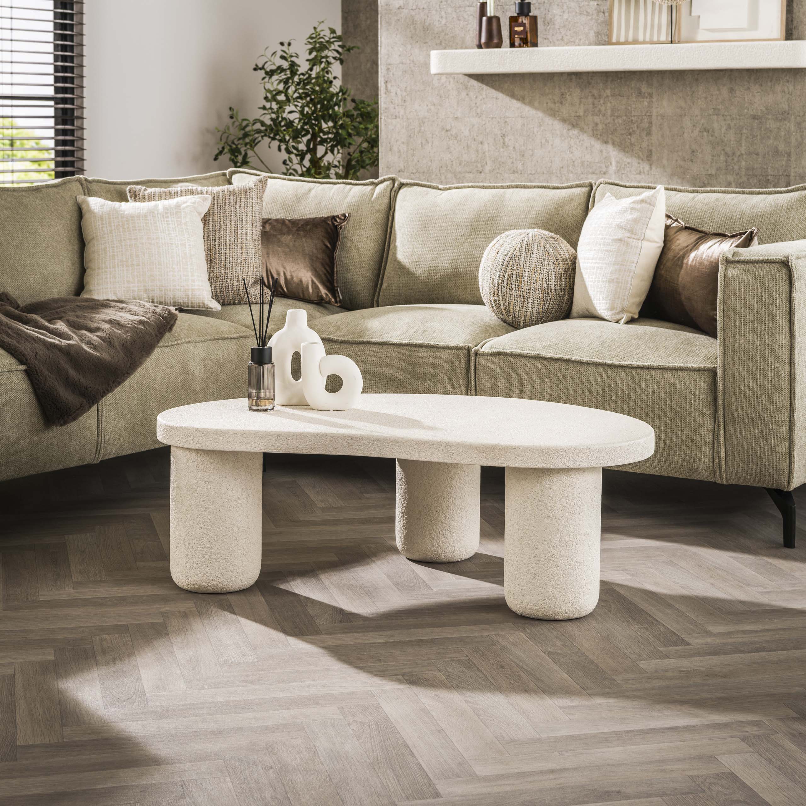 Table basse XL galet bio / Marbre composite
