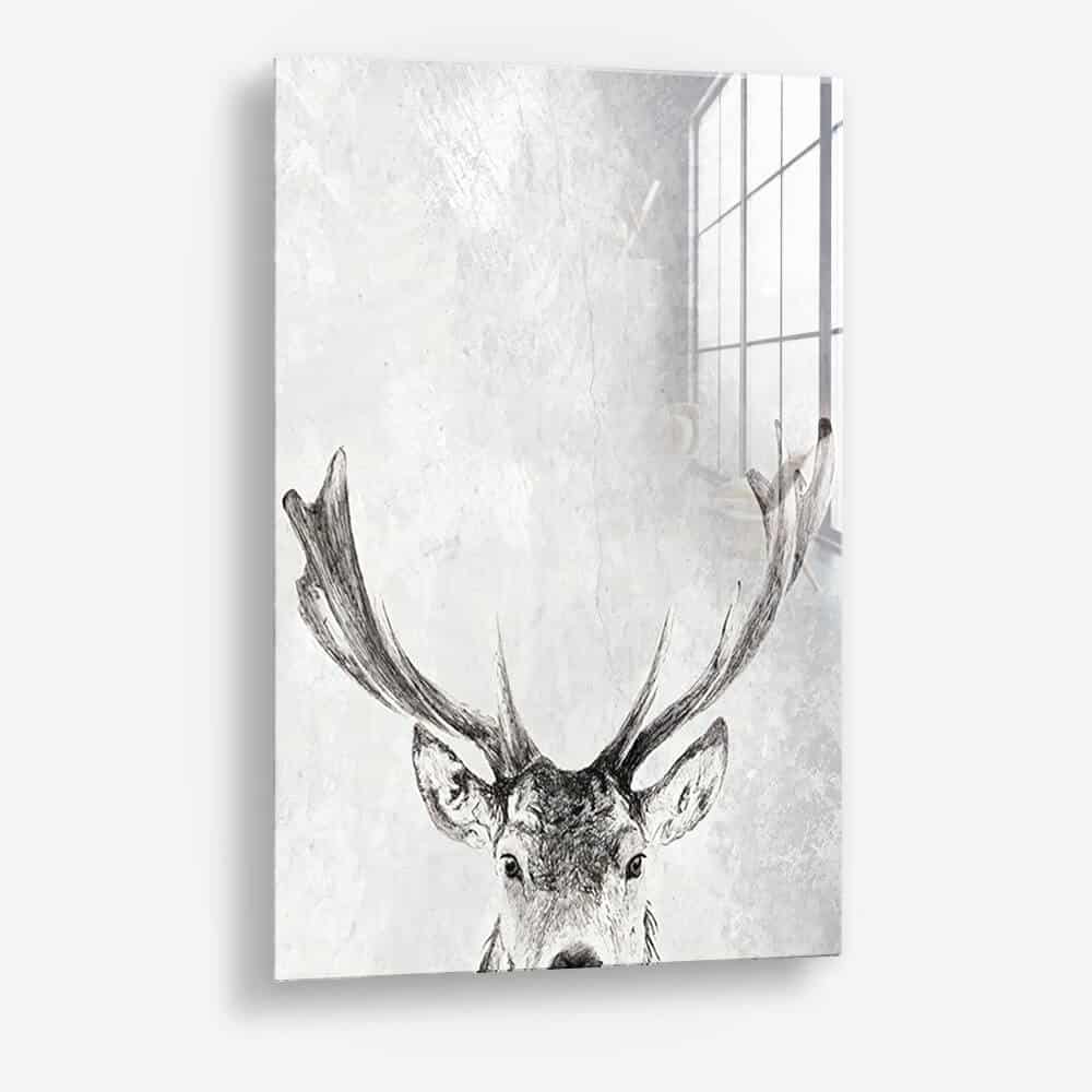 Reindeer in snow - Verre