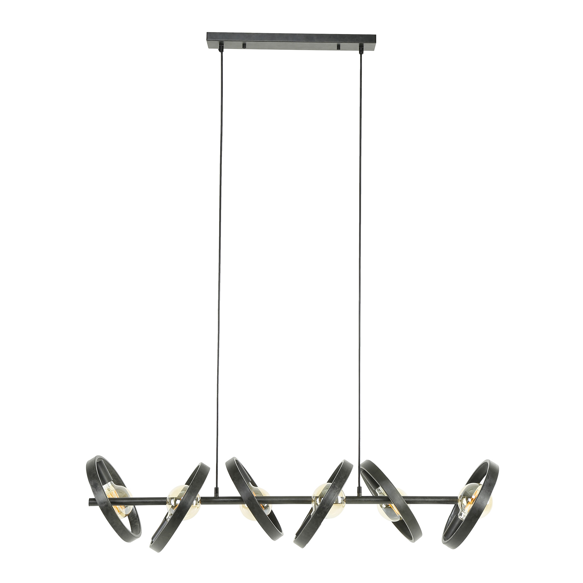 Lampe suspendue 6L hover / Charbon
