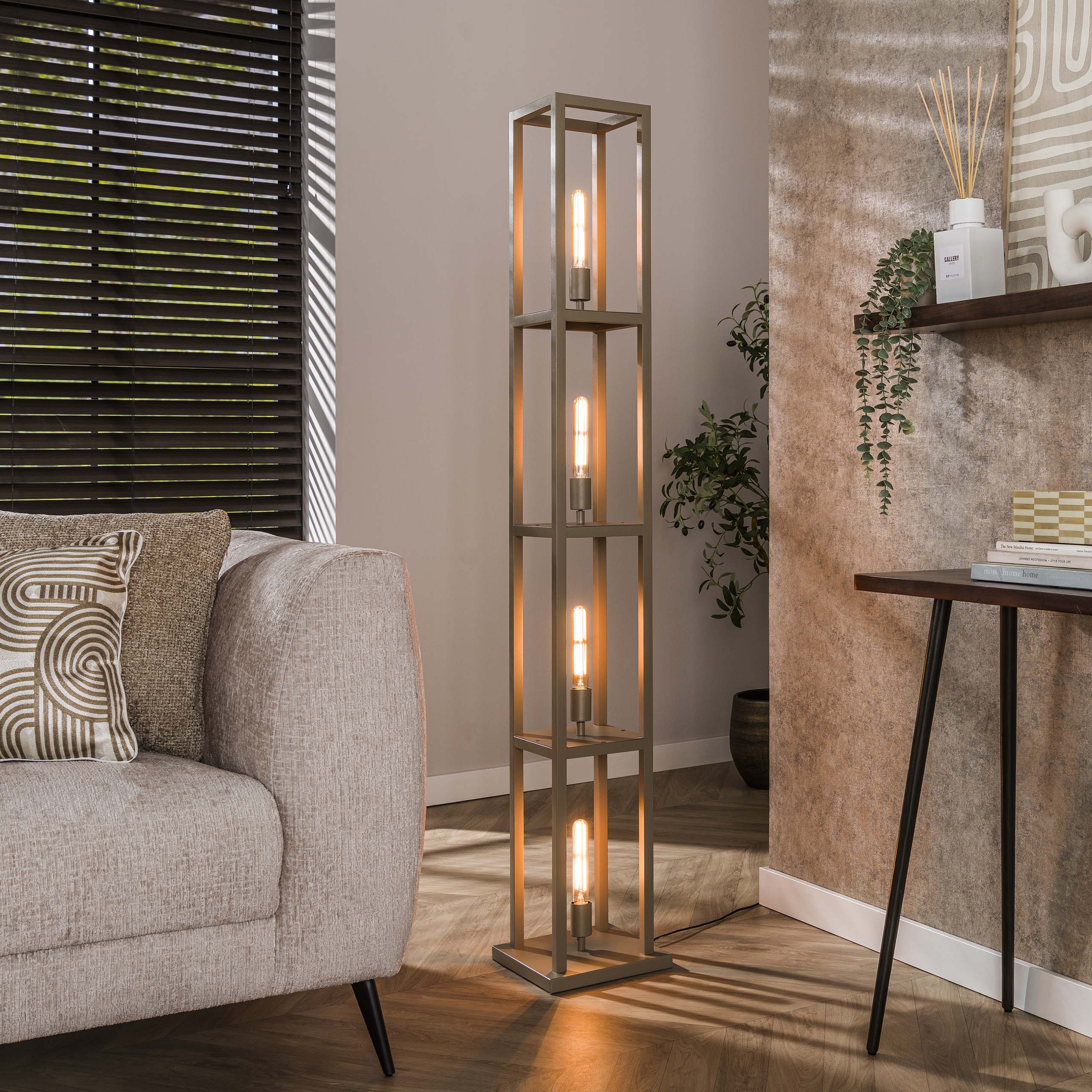Lampadaire Quadra 4 lumières - Beige