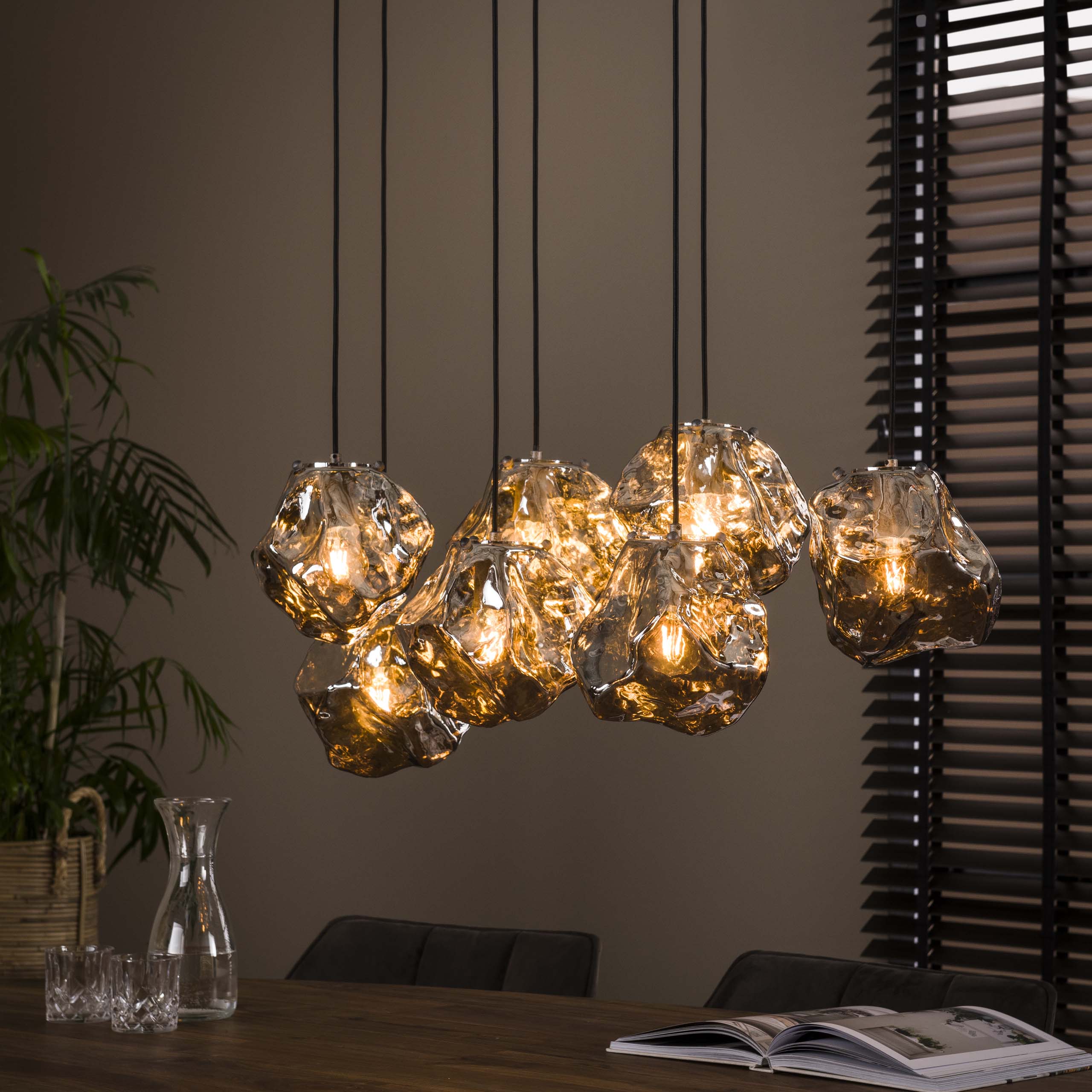 Lampe suspendue 7L Pierre