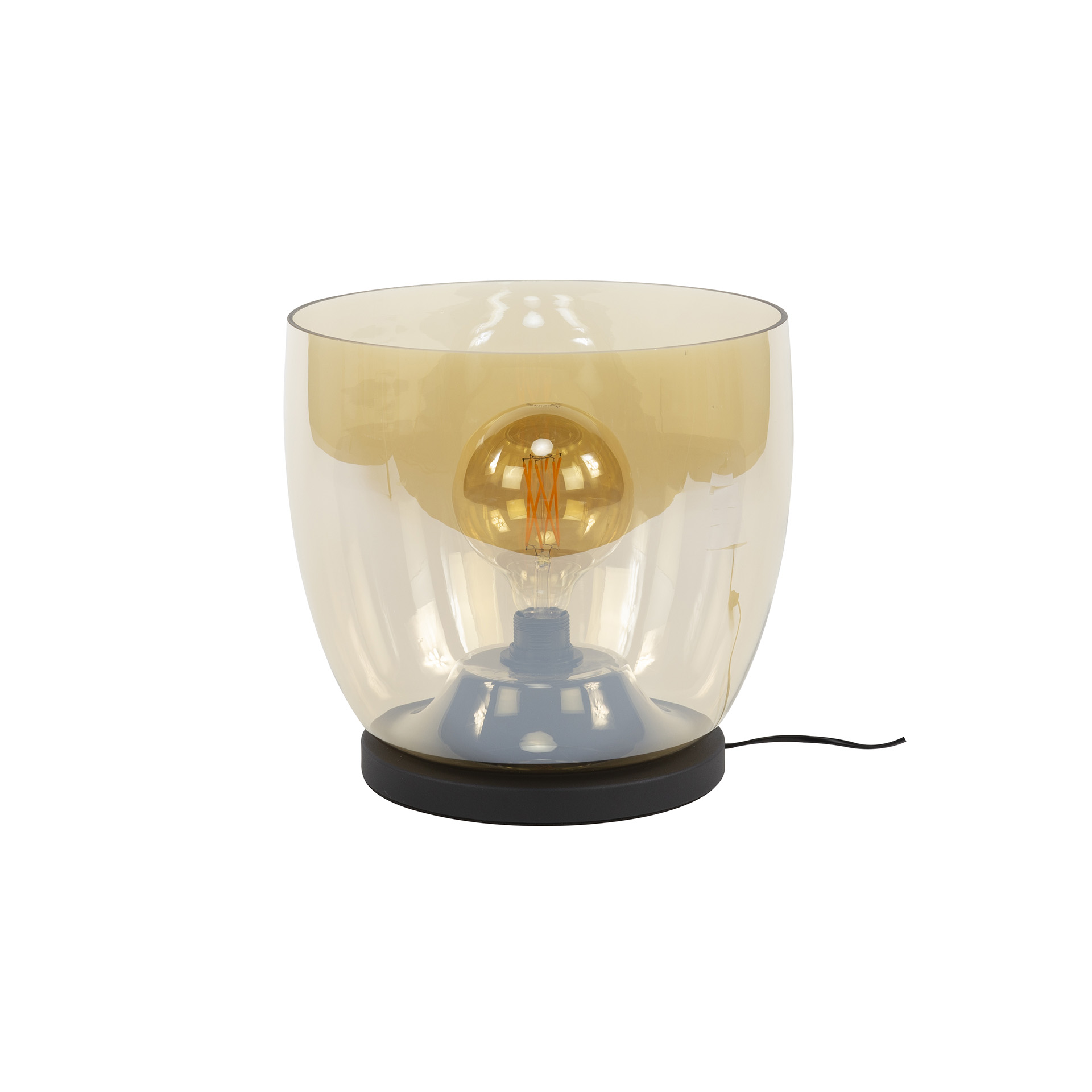 Lampadaire UP XL 1 lumière - Verre ambré