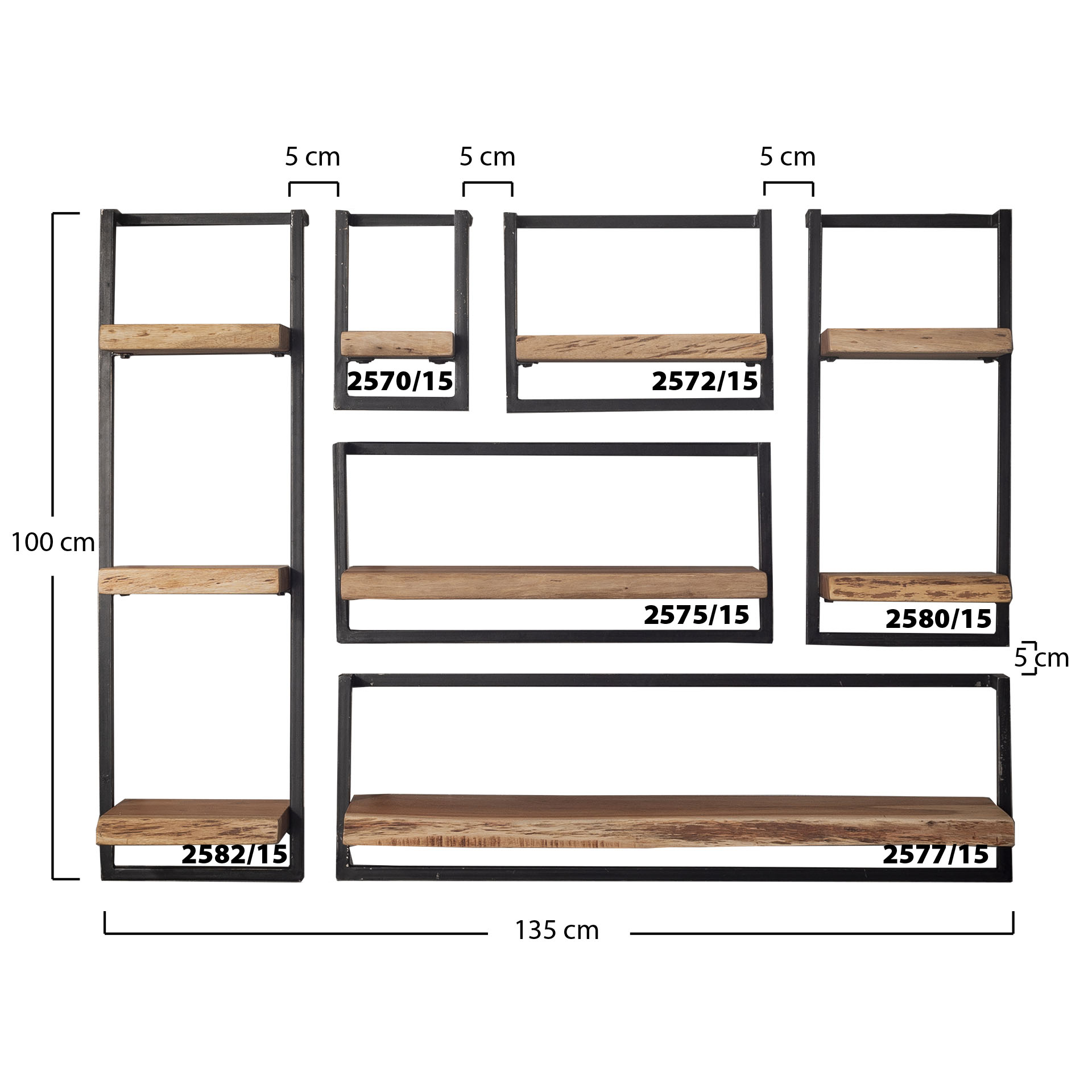 Etagère murale Rivé 100cm