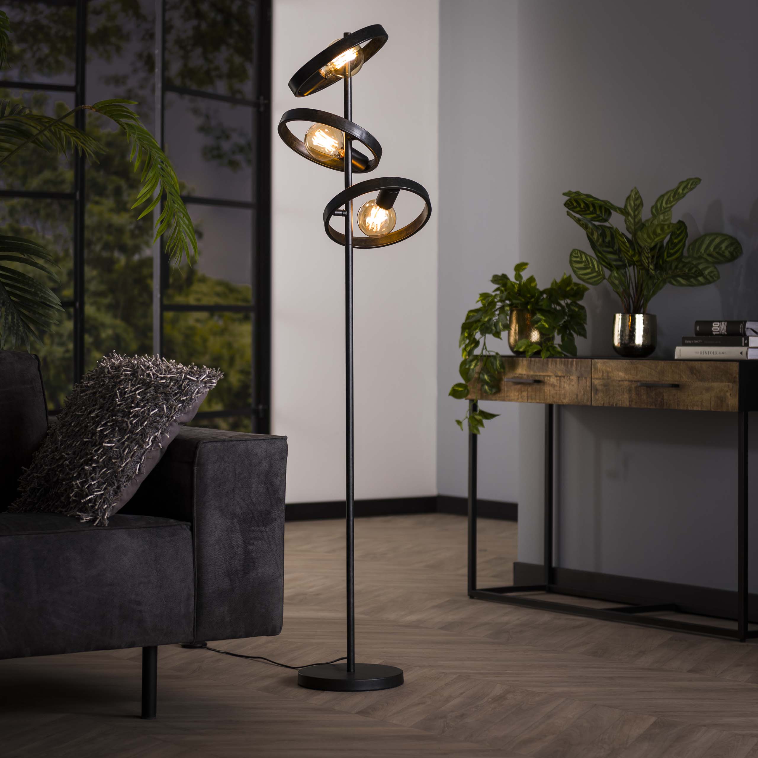 Lampadaire 3L hover / Charbon