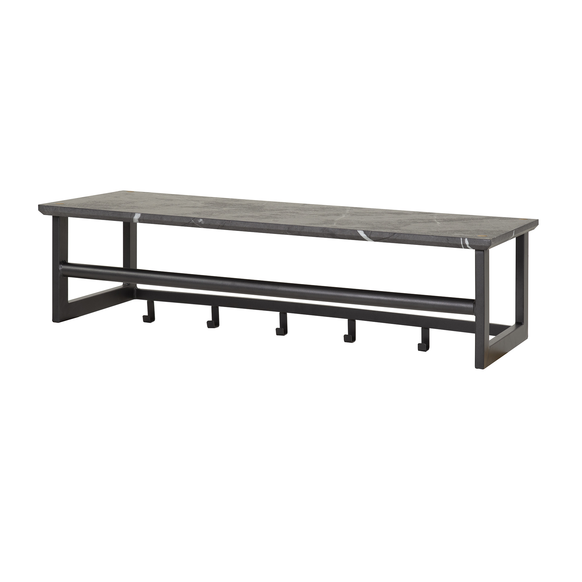 Portemanteau tringle 6 coudé / 3D noir marron
