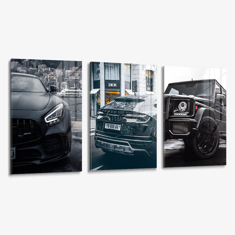 Bundle: "Three Cars" (3x) – Verre