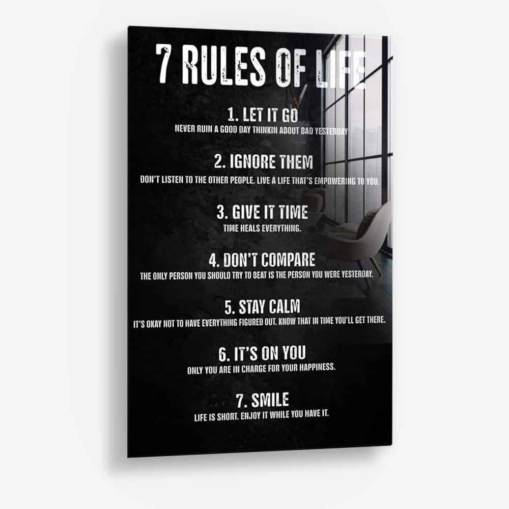 7 Rules of Life - Verre