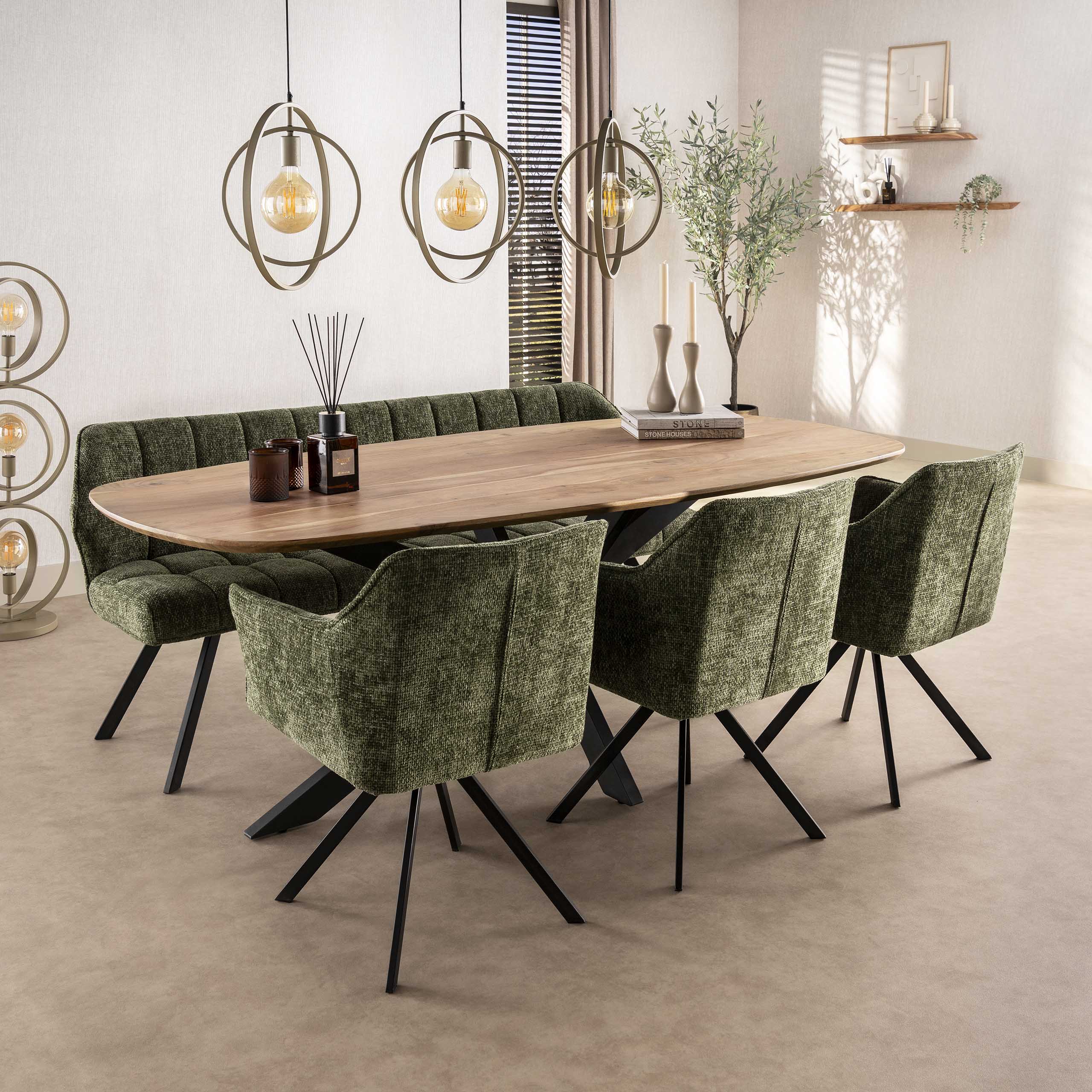 Lampe suspendue Turn Around 3 lumières - Beige