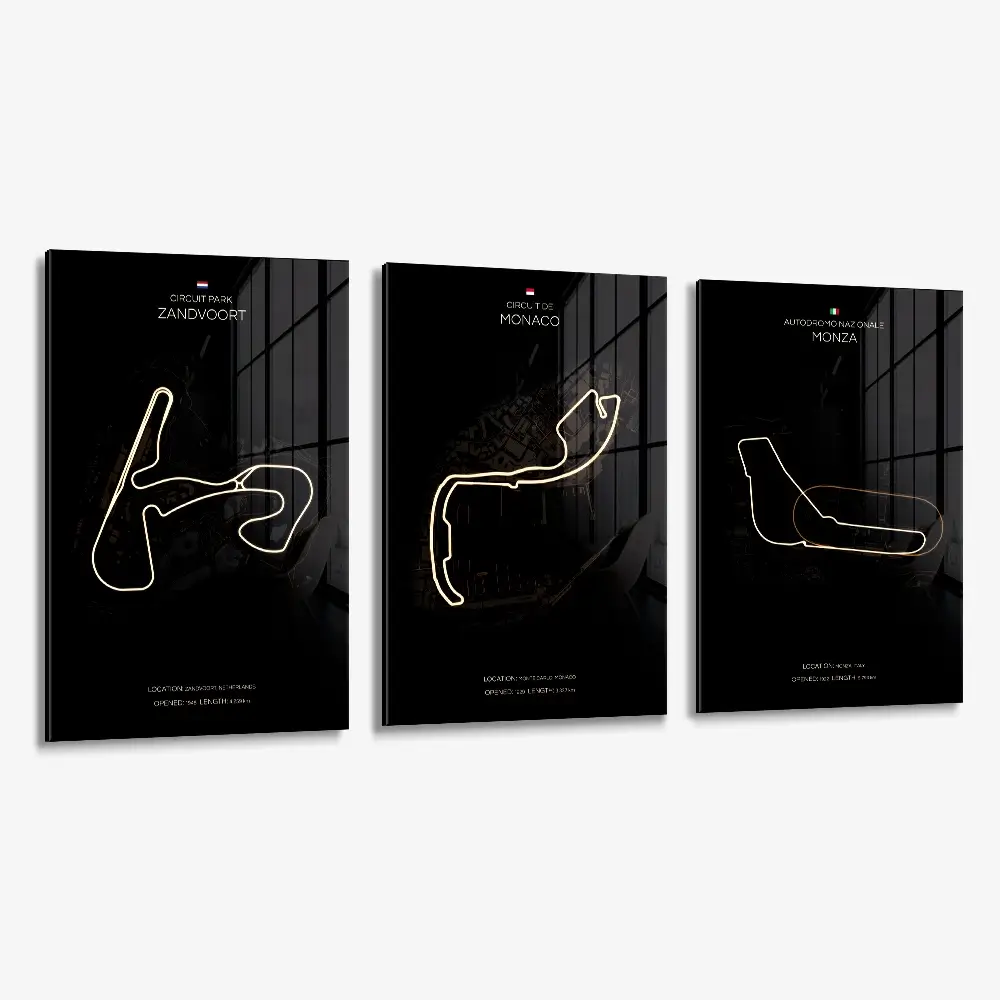 Bundle: "F1 Tracks" (3x) – Verre