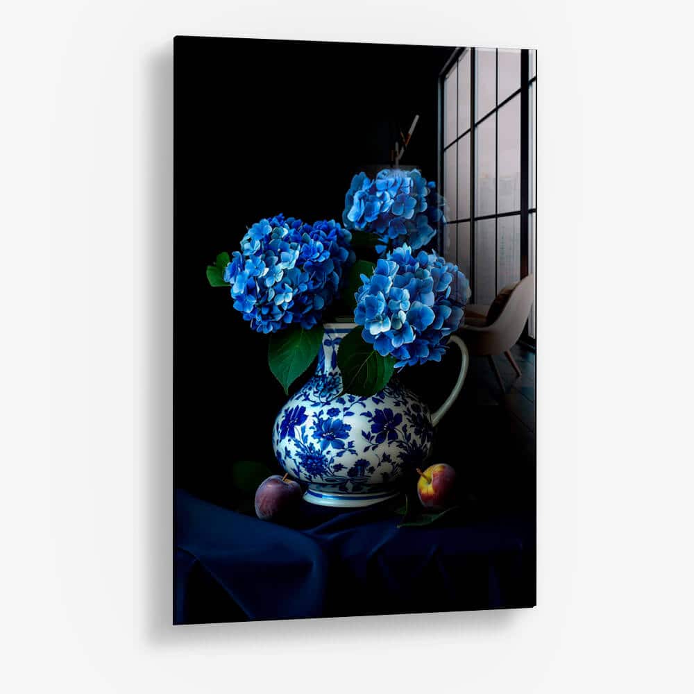 Delft Blue & Dutch Tulips III – Verre