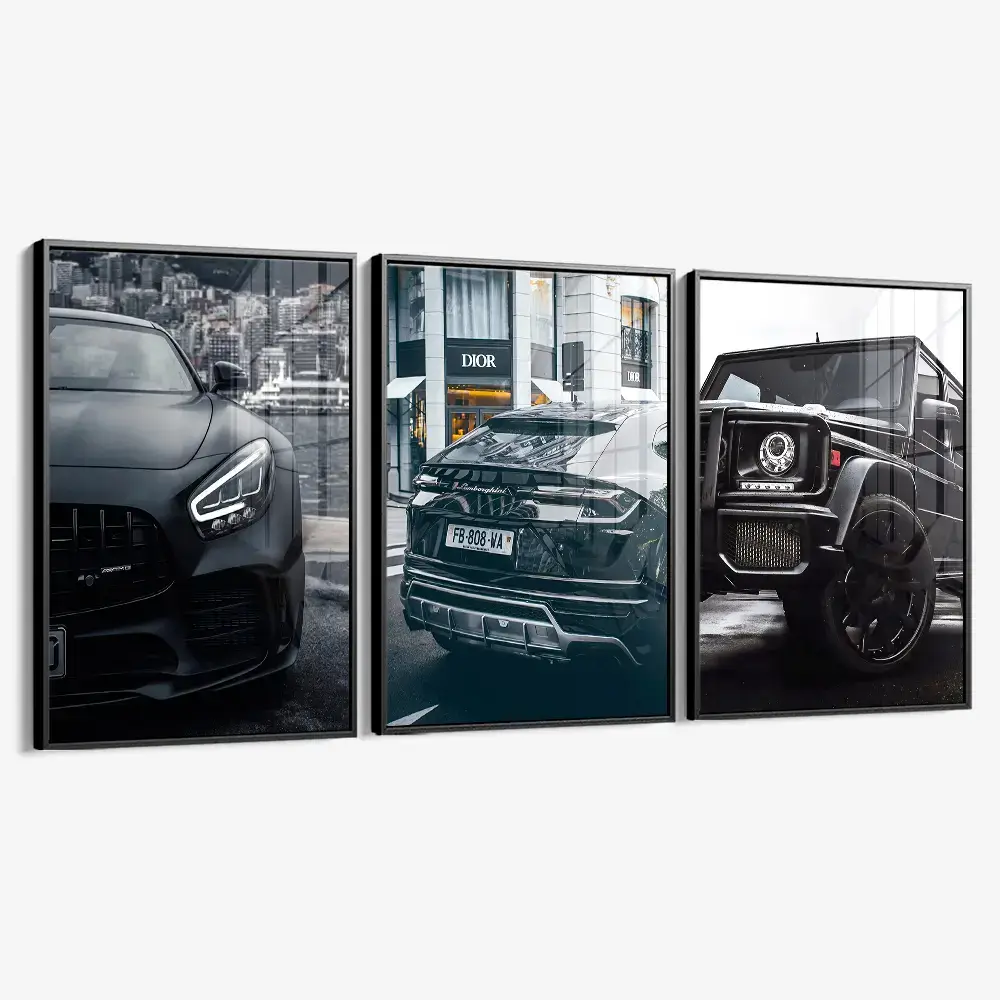 Bundle: "Three Cars" (3x) – Verre