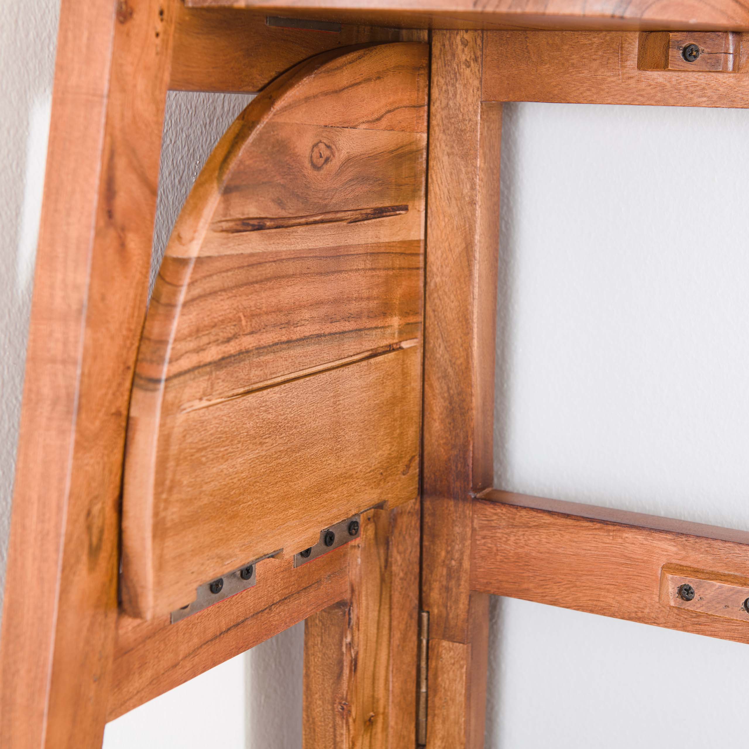 Etagère d'angle Angle - Acacia massif sable