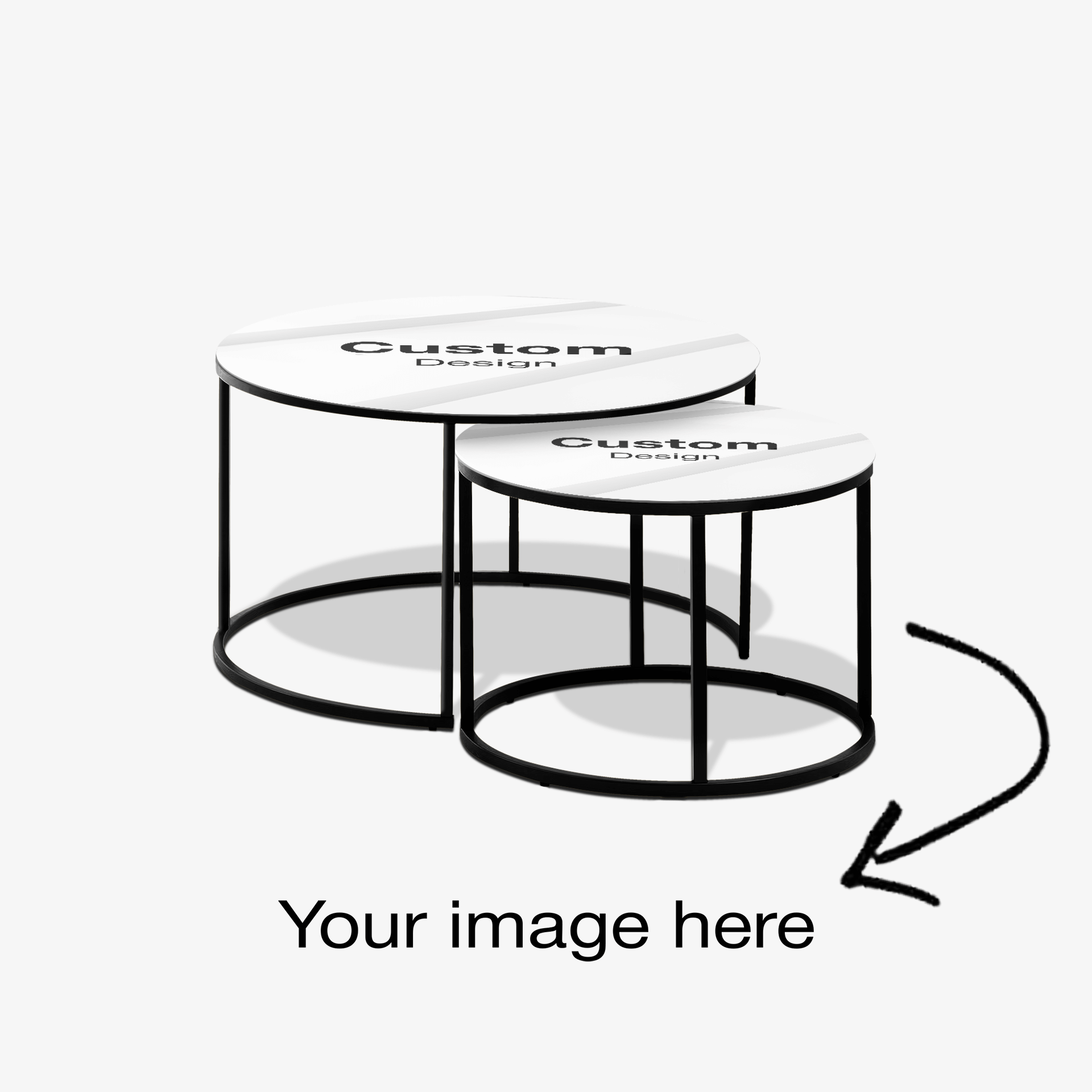 Table basse Noir - Sur Mesure