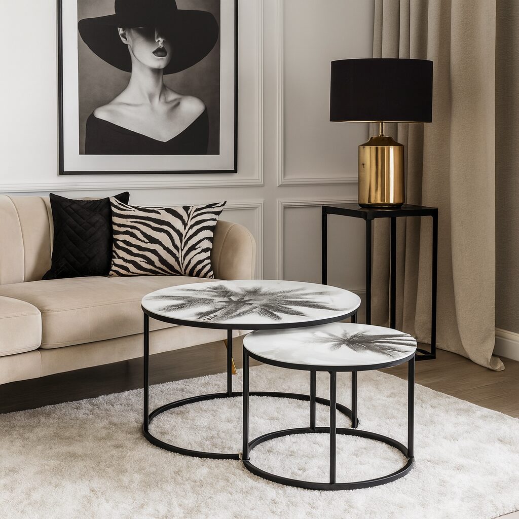 Table basse Noir - Sous le Plateau Palm