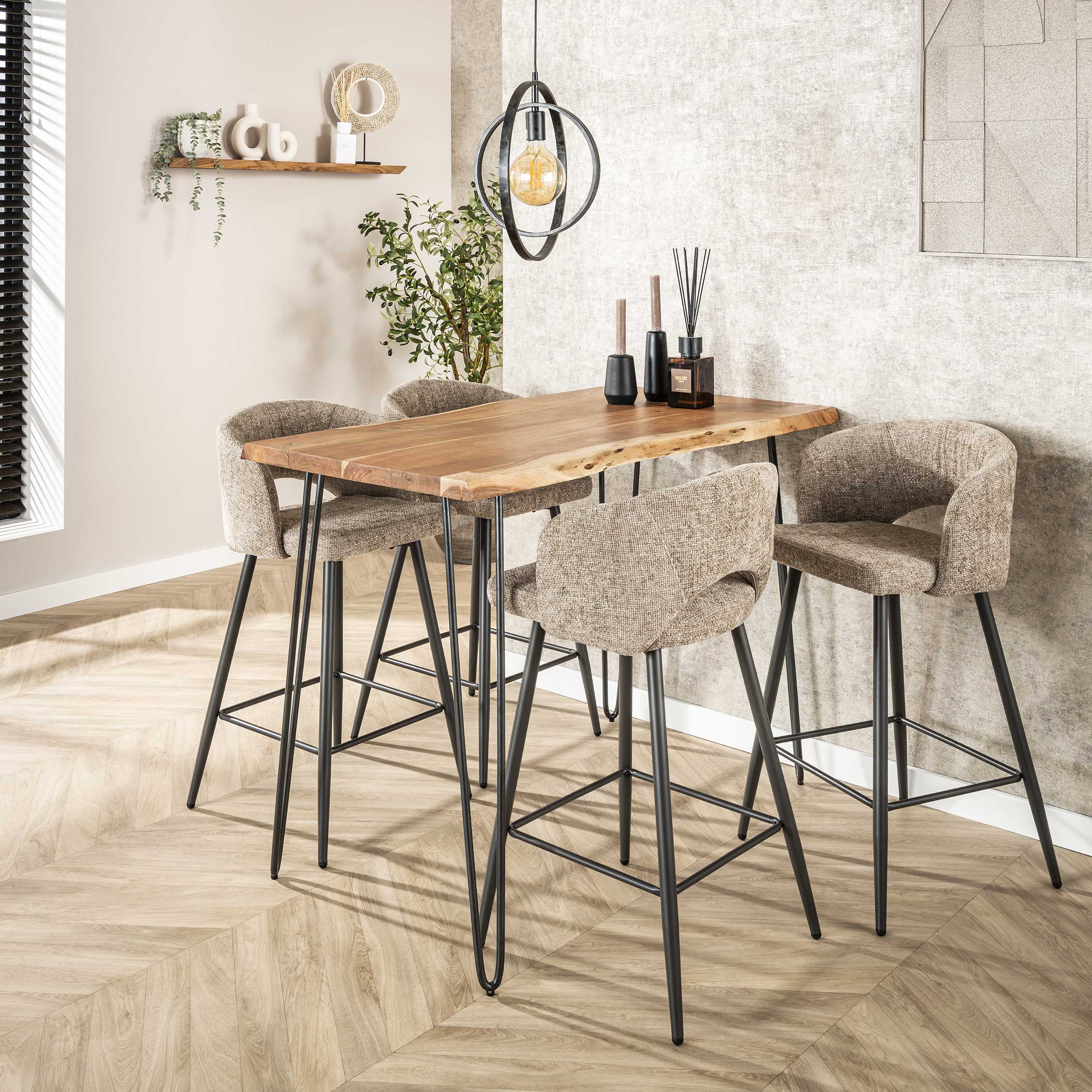 Tabouret de bar Salon - emballé par 2 - Cargo sable