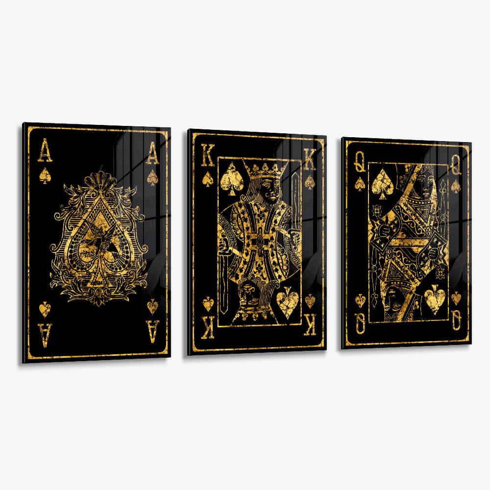 Bundle: "Golden Cards" (3x) – Verre