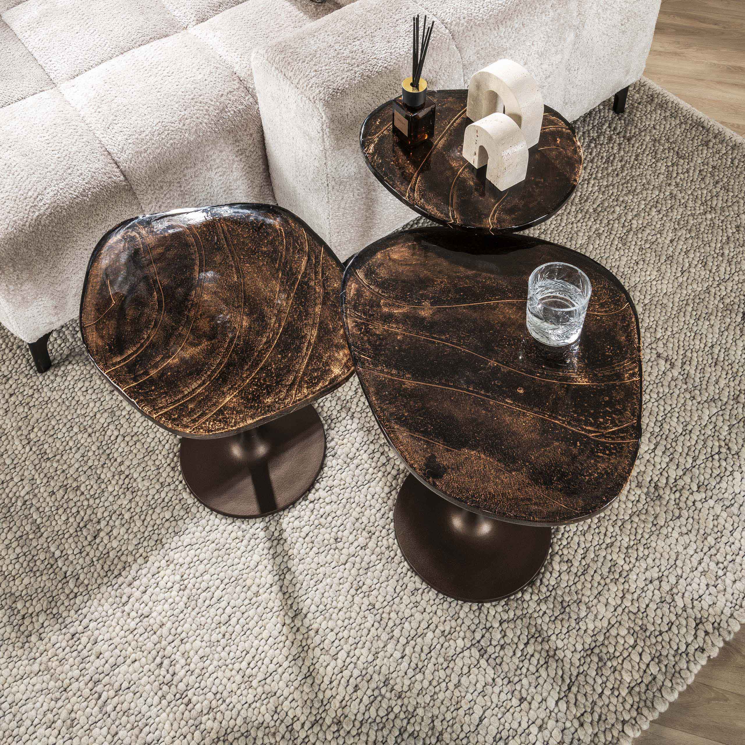 Table d'appoint Eclipse haute - Cuivre antique