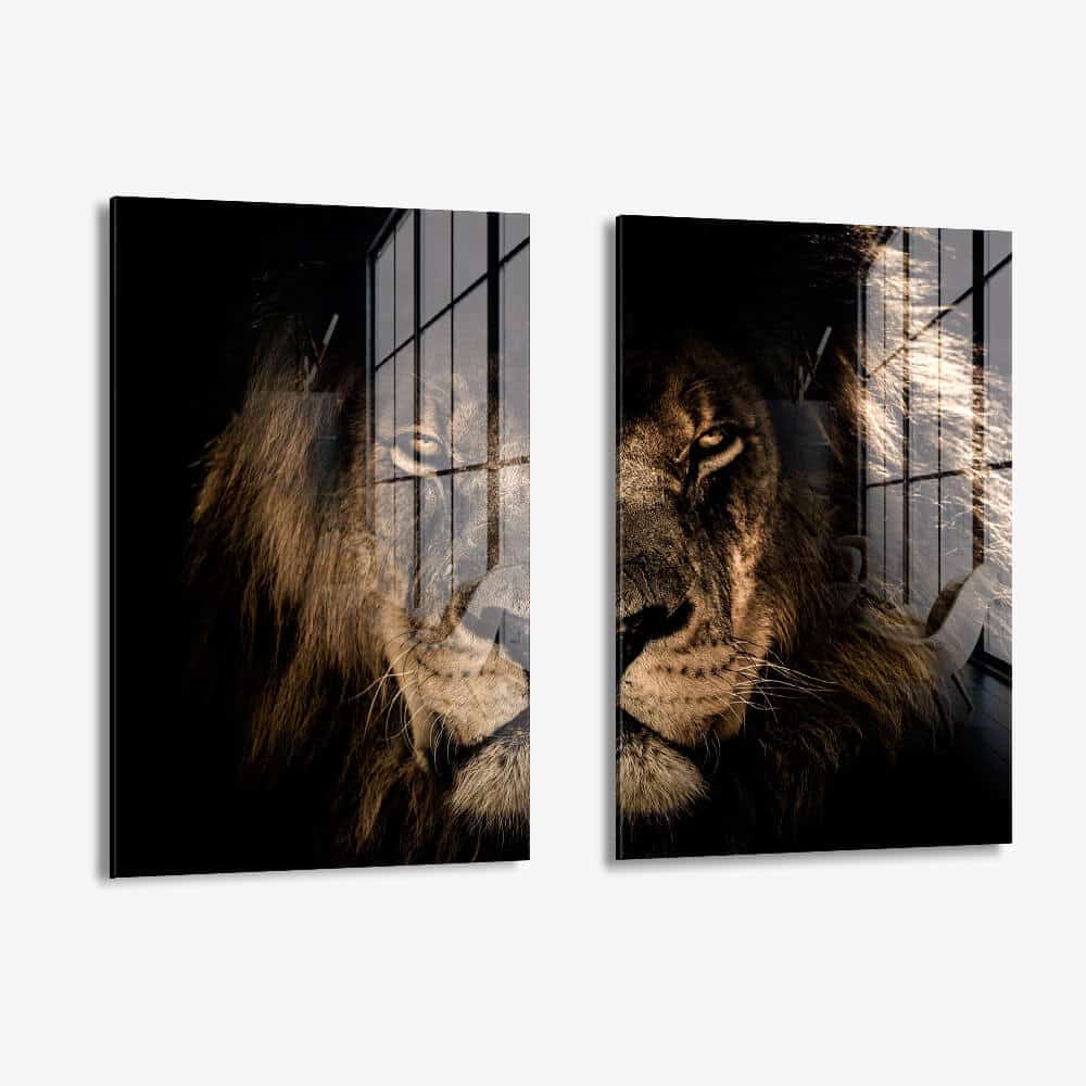 Lion in the Dark (2x) - Verre