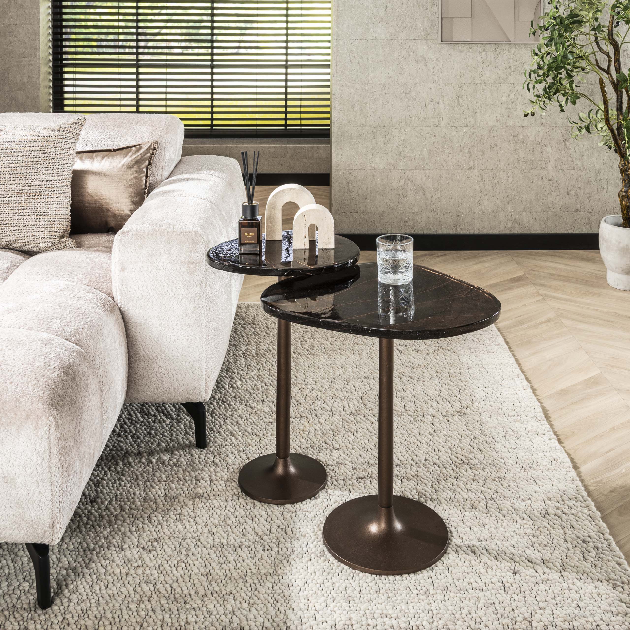 Table d'appoint Eclipse haute - Cuivre antique