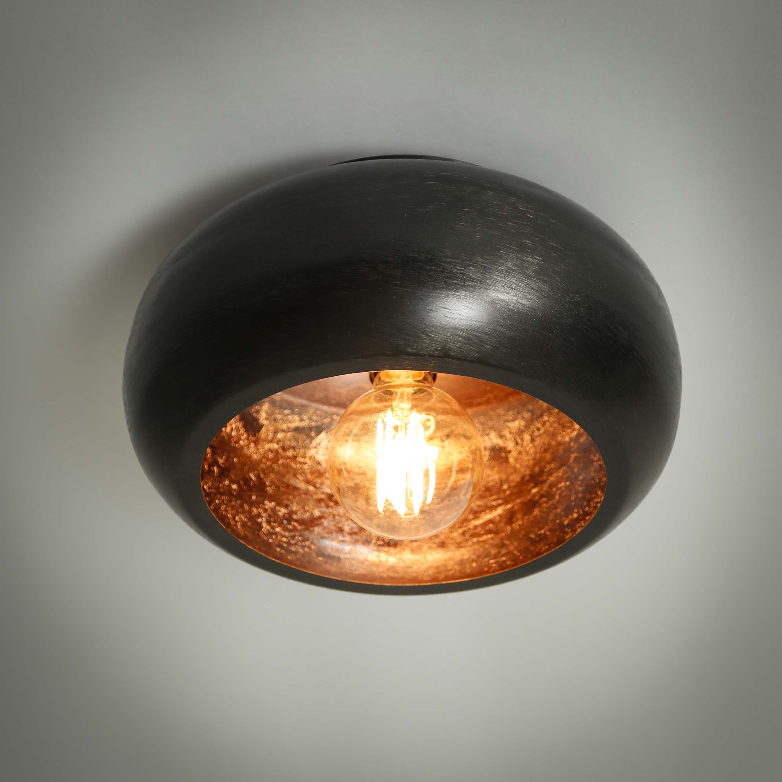 Plafonnier ciel Ø34 / Nickel noir