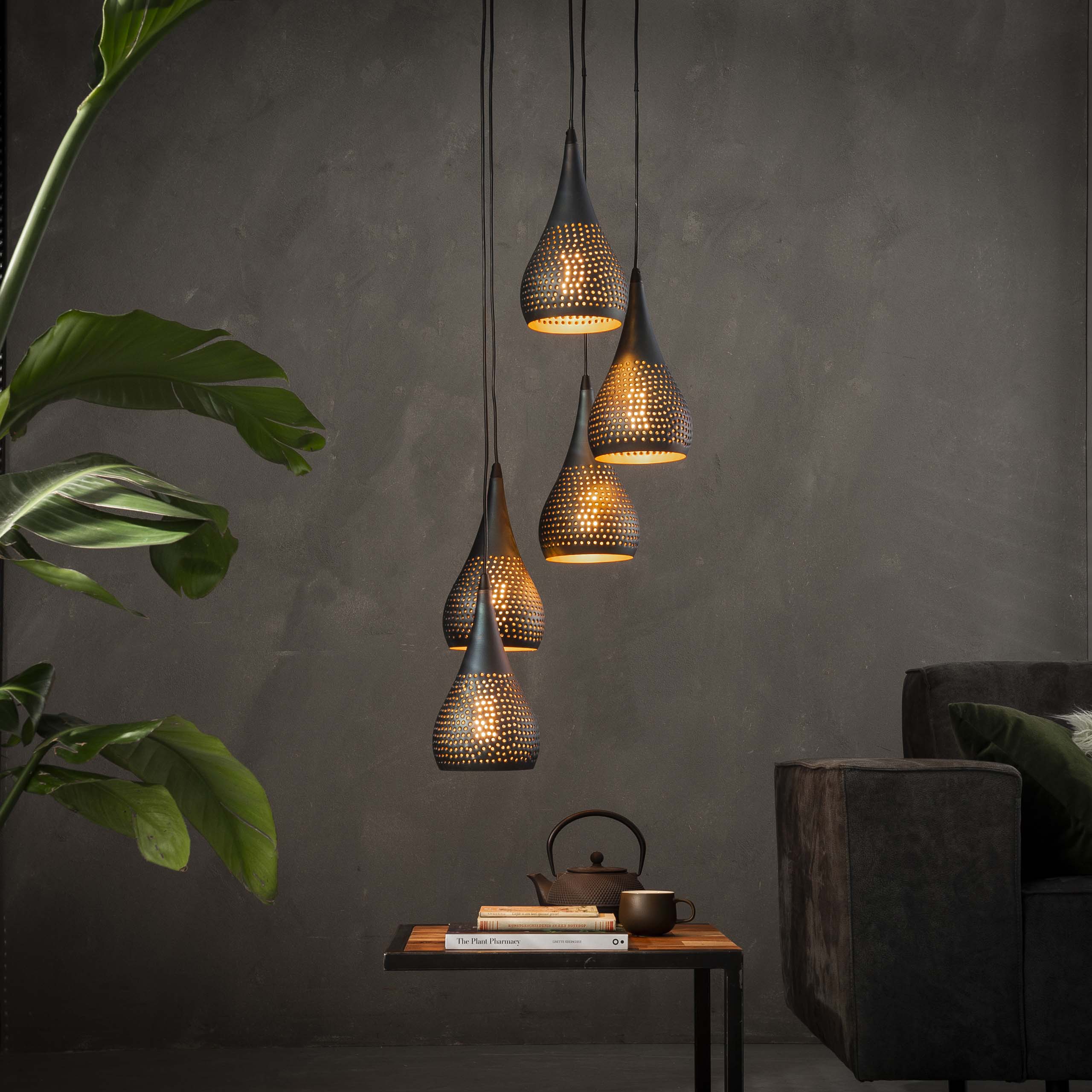 Lampe suspendue 5L Punch étagé