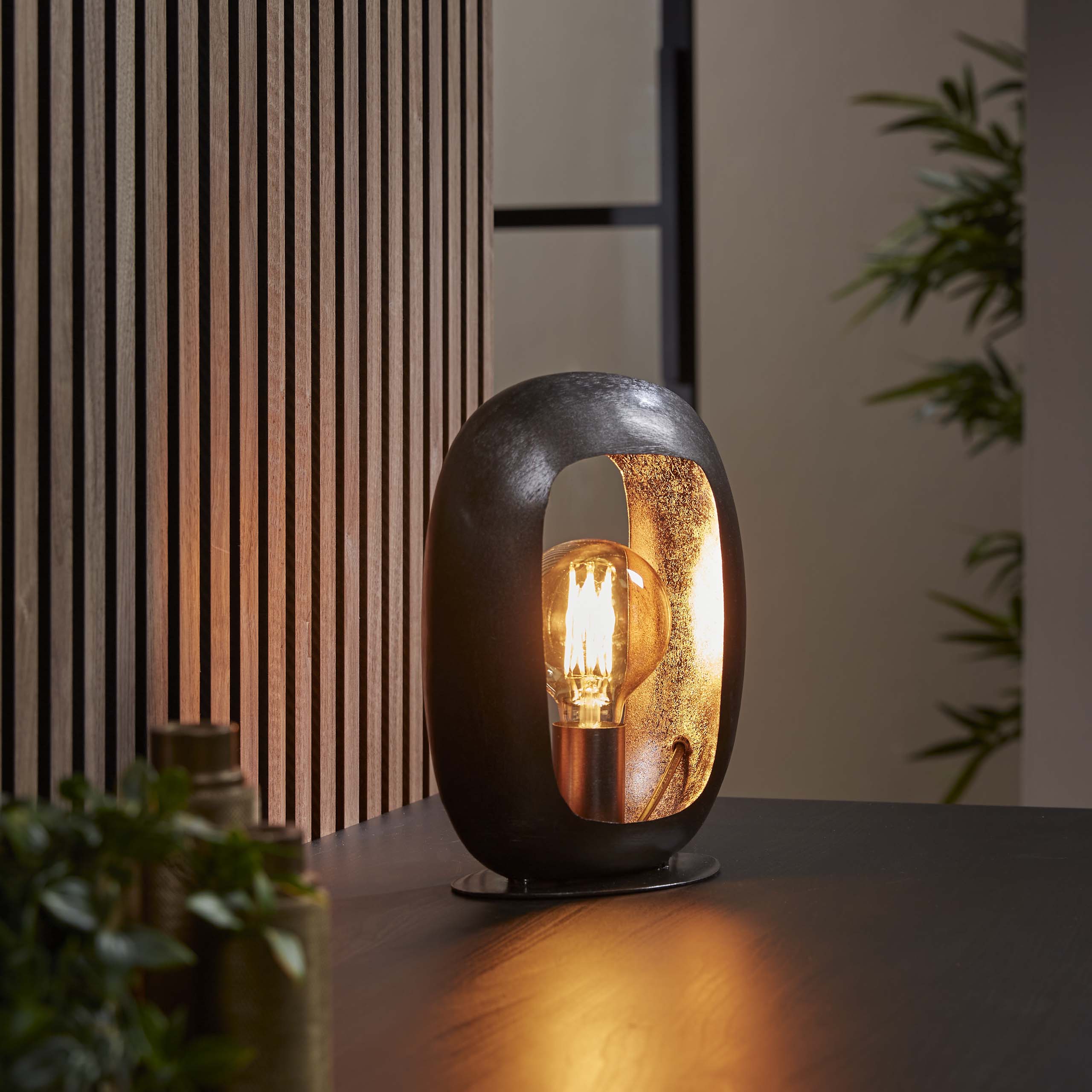 Lampe de table Arch / Nickel noir