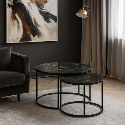 Table basse Noir - Pierre Noire
